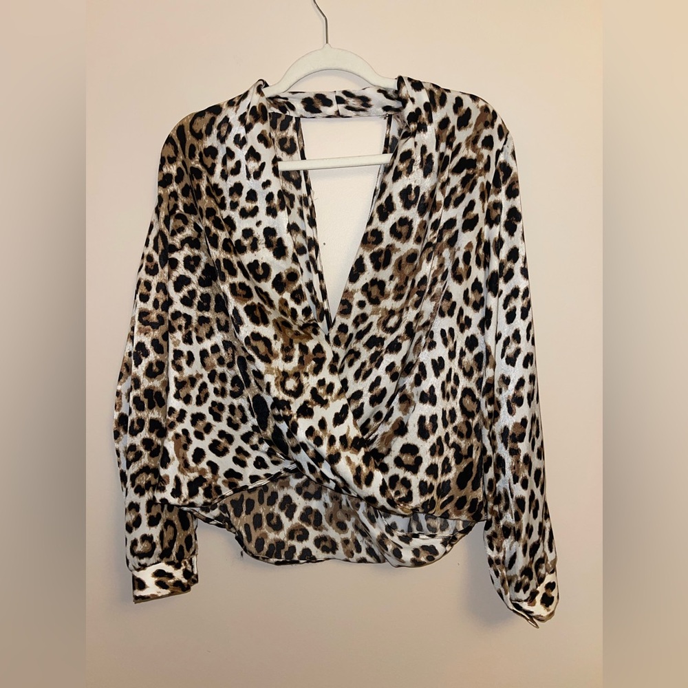 LUSH Animal Print Blouse
